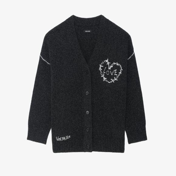 Zadig & Voltaire Missya Cashmere Cardigan - Picture 5 of 11